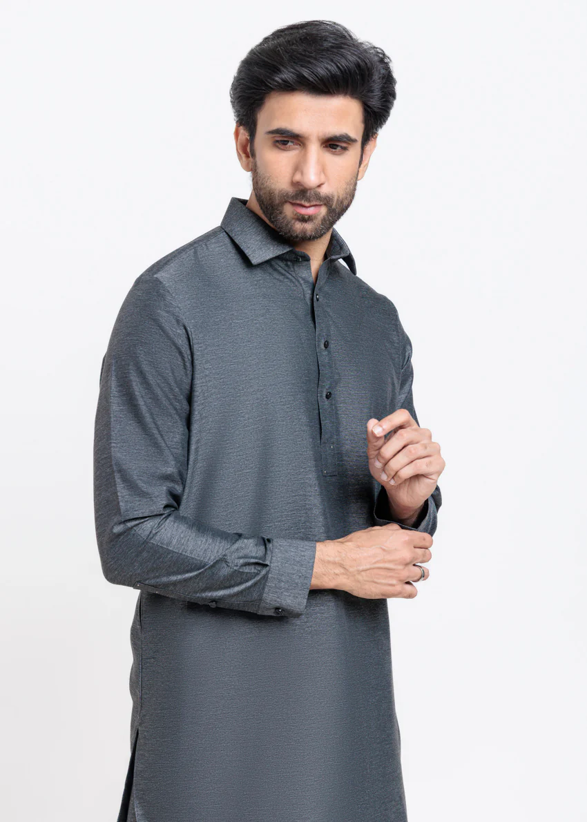 Black-Blended-Shalwar Suit - (MPS25KPS2051) - Image 5