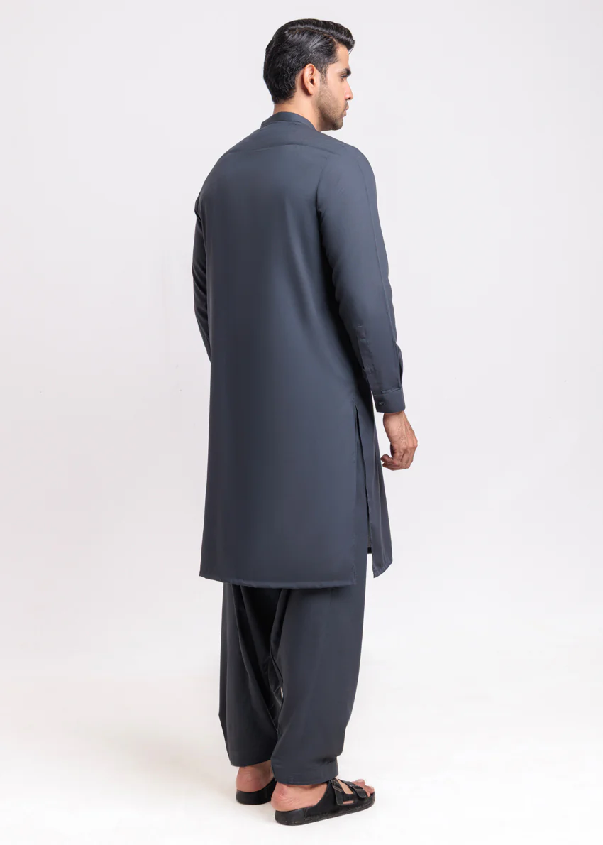 Grey-Blended-Shalwar Suit - (MPS25SSE2070) - Image 2