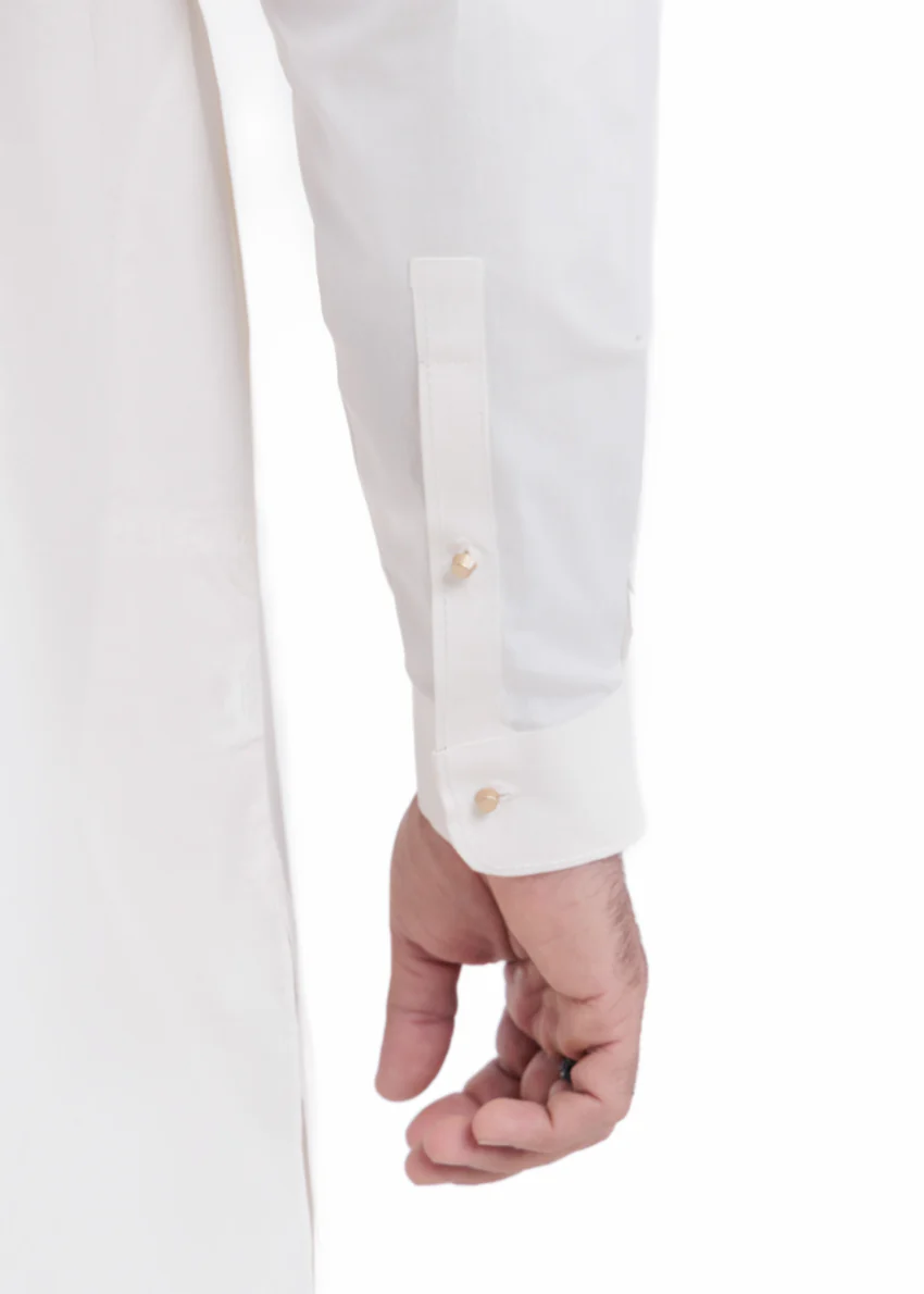 O-White-Cotton-Shalwar Suit - (MPS25SSS2054) - Image 5