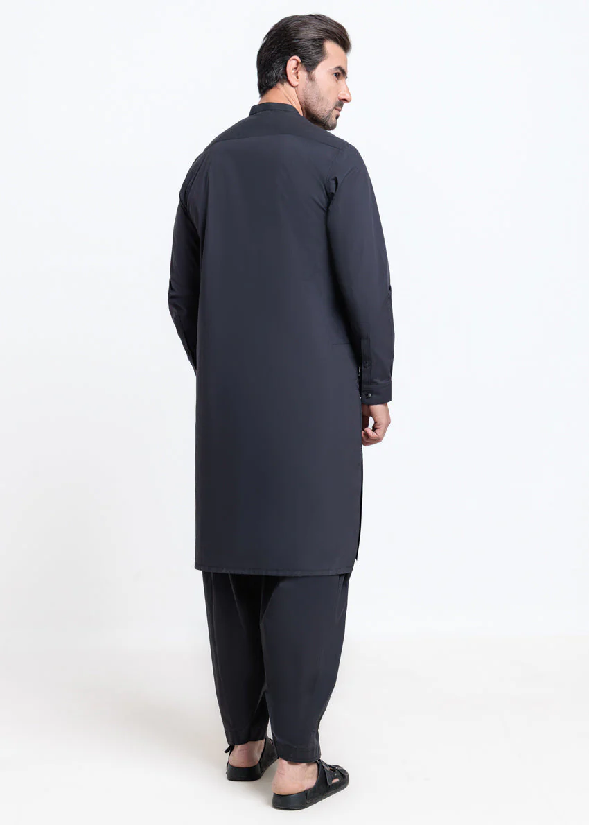 Black-Blended-Shalwar Suit - (MPS25SSS2083) - Image 2