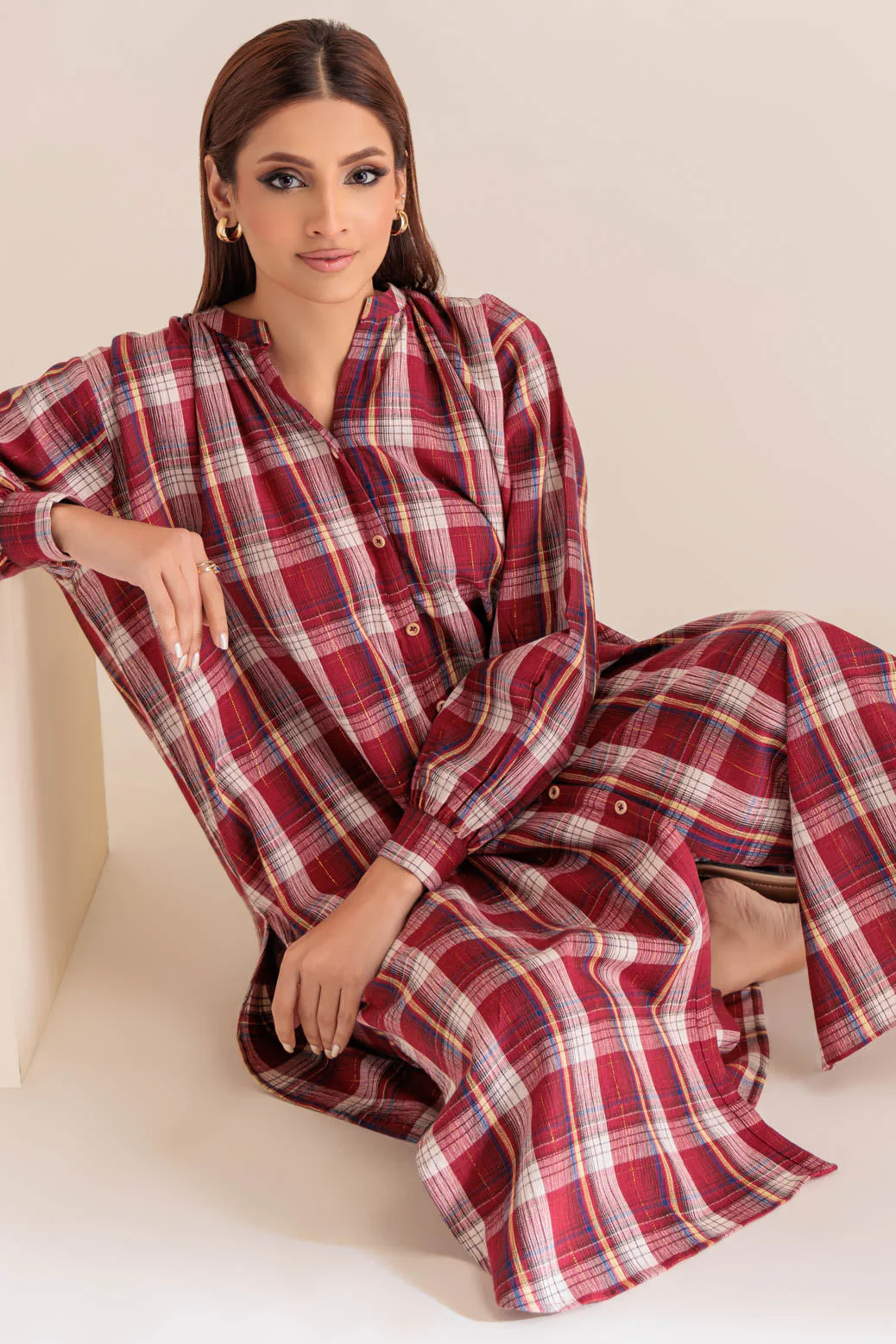 MULTI-YARN DYED-2 PIECE (PWS6232P37) - Image 3