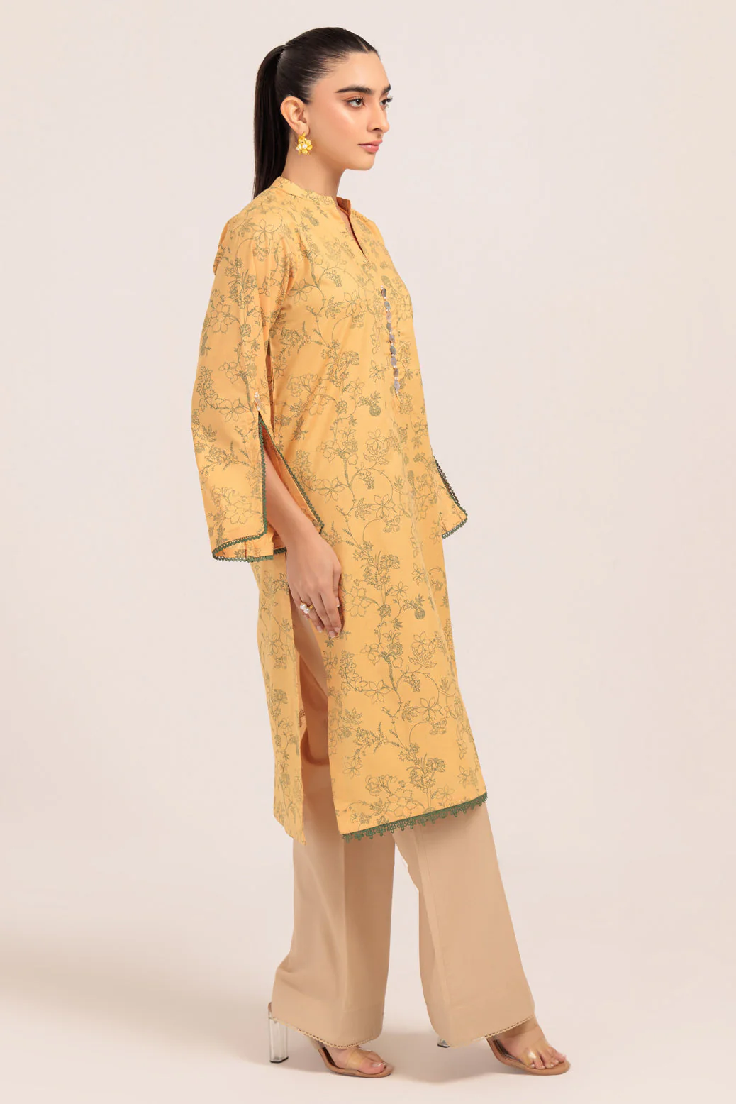 MUSTARD-CAMBRIC-1 PIECE (PWS1241P03) - Image 2