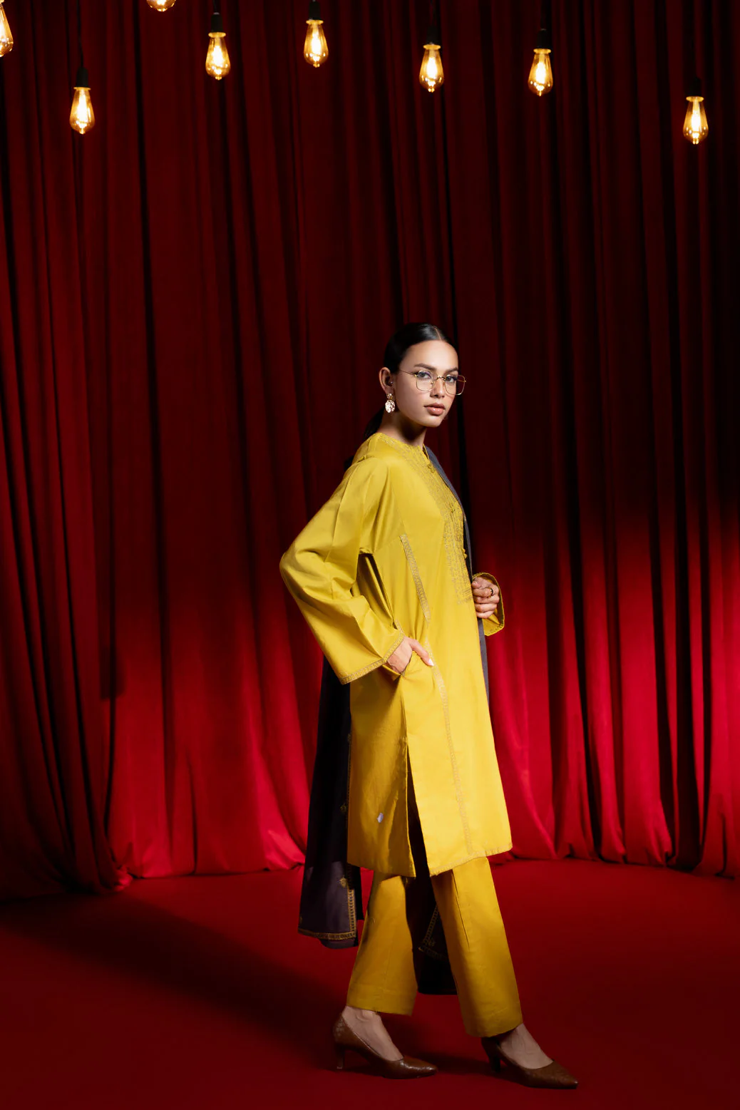 MUSTARD-CAMBRIC-3 PIECE (PWS2243P02) - Image 4