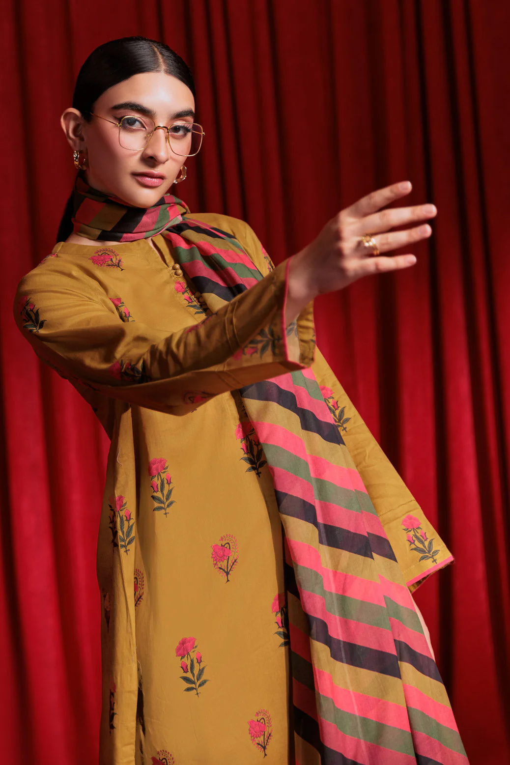 MUSTARD-CAMBRIC-3 PIECE (PWS2243P10) - Image 2