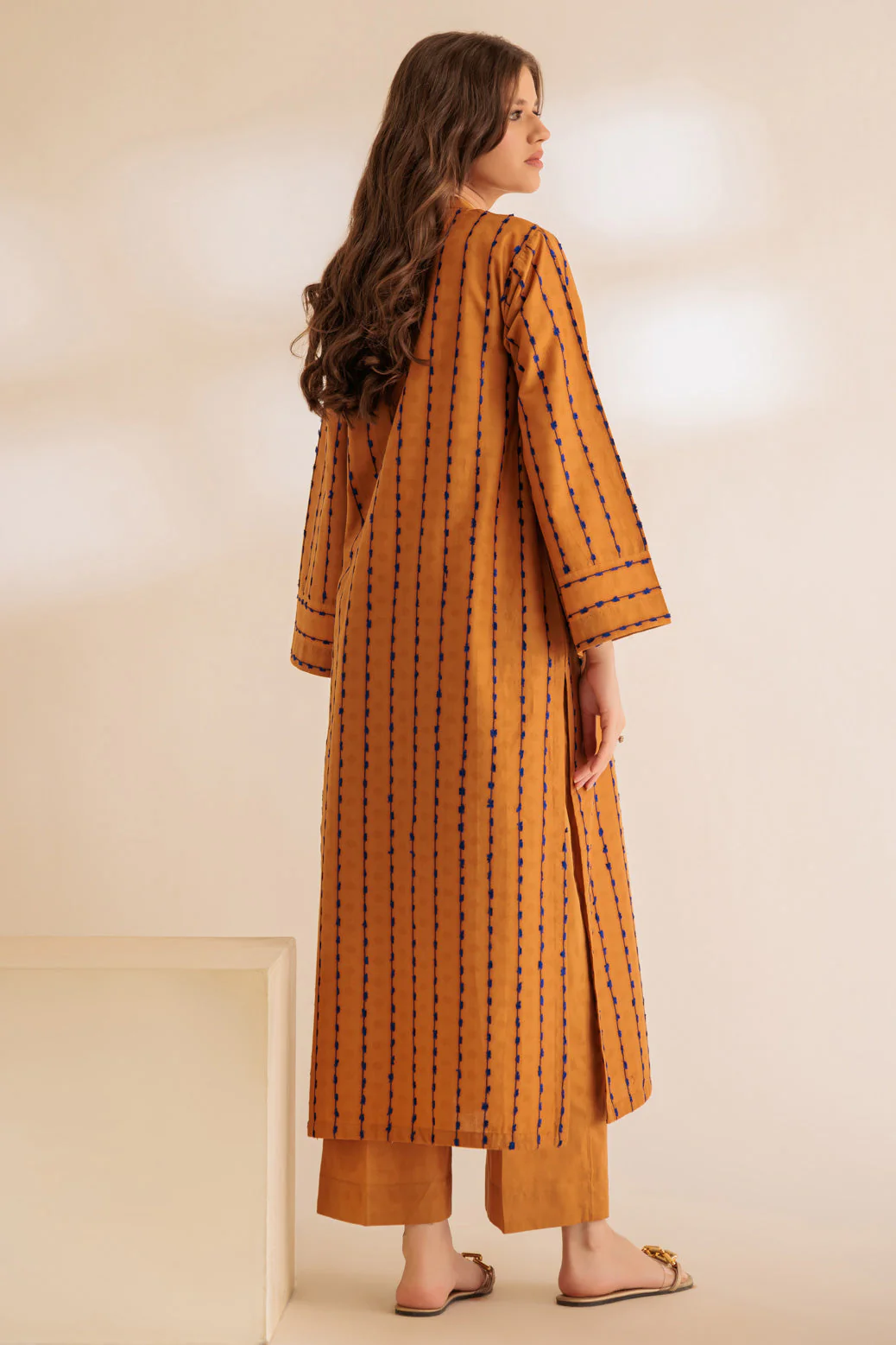 MUSTARD-JACQUARD-2 PIECE (SS6242P18) - Image 5