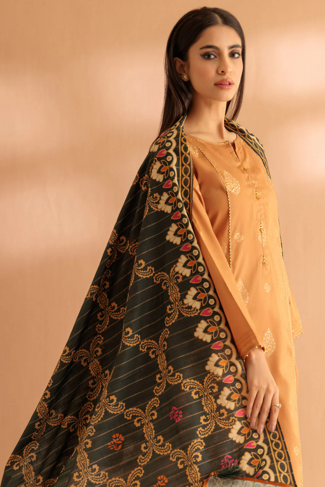 MUSTARD-JACQUARD-3 PIECE (SS2243P20) - Image 3