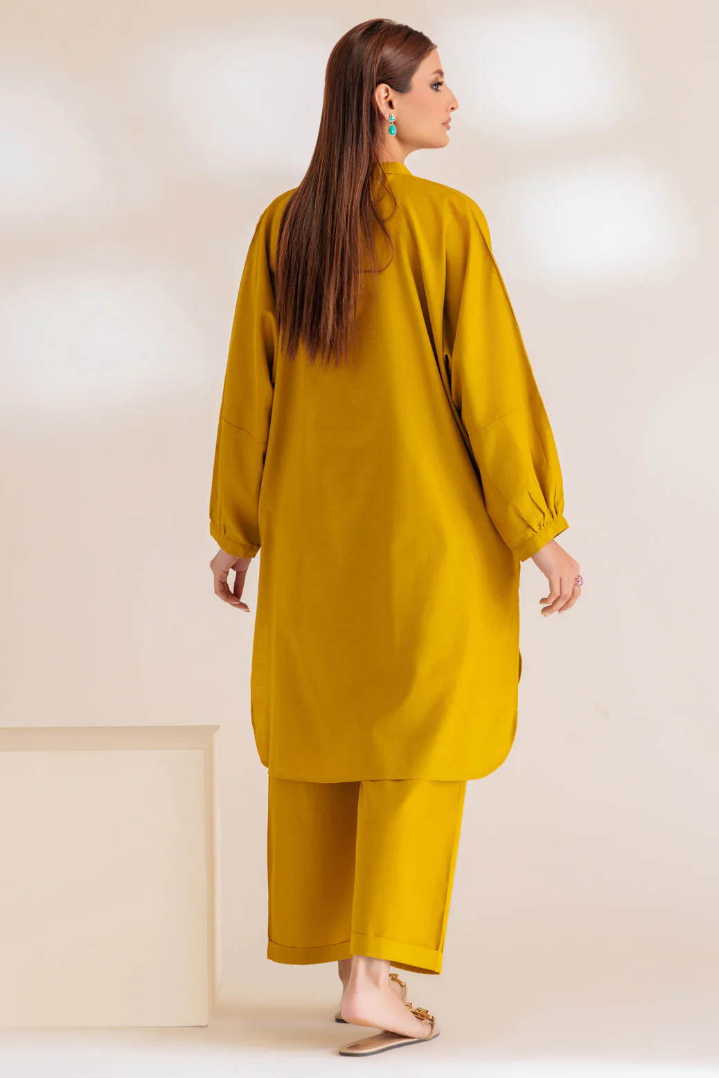MUSTARD-KHADDAR-2 PIECE (WS6232P62) - Image 5