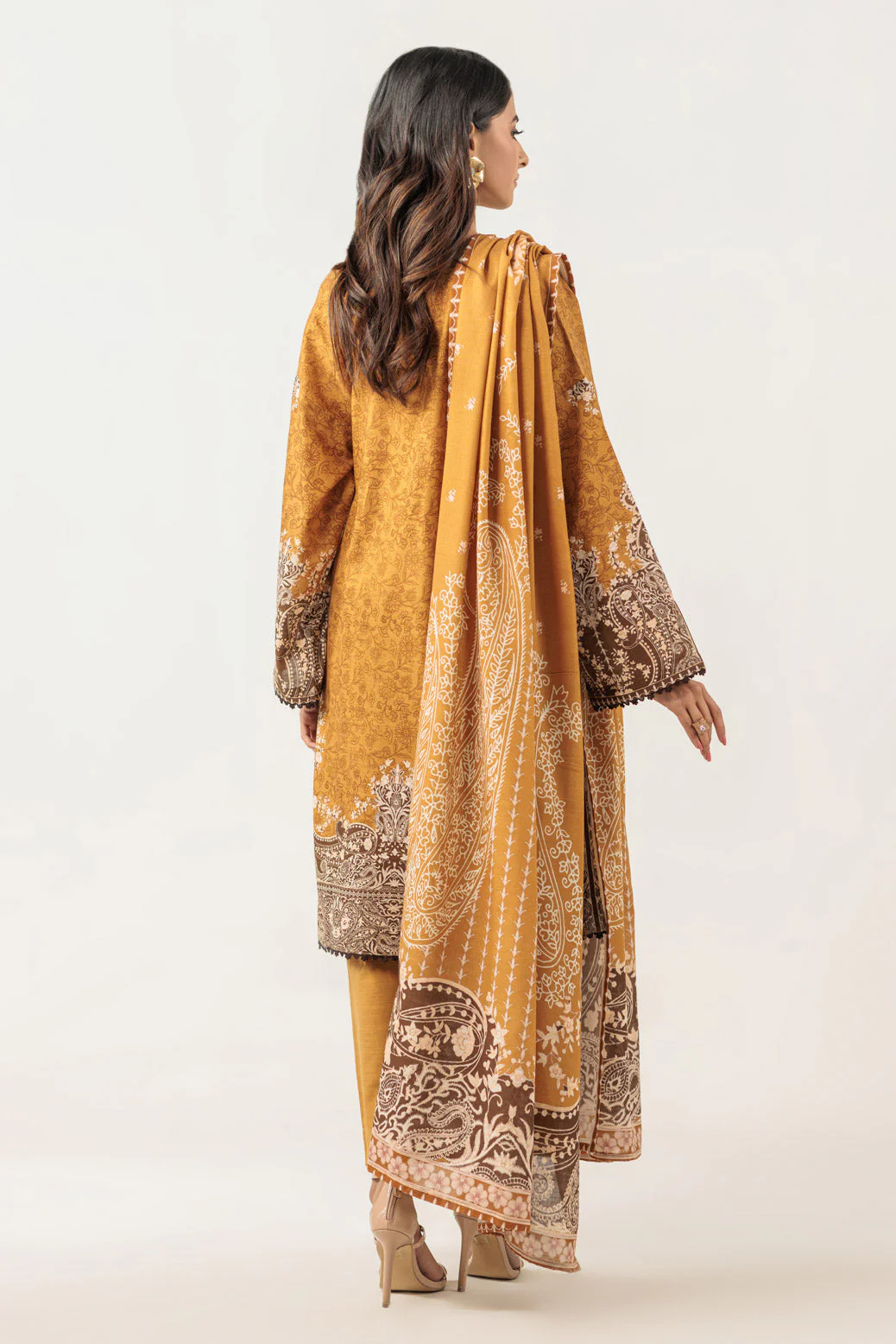 MUSTARD-KHADDAR-3 PIECE (WS6243P96) - Image 5