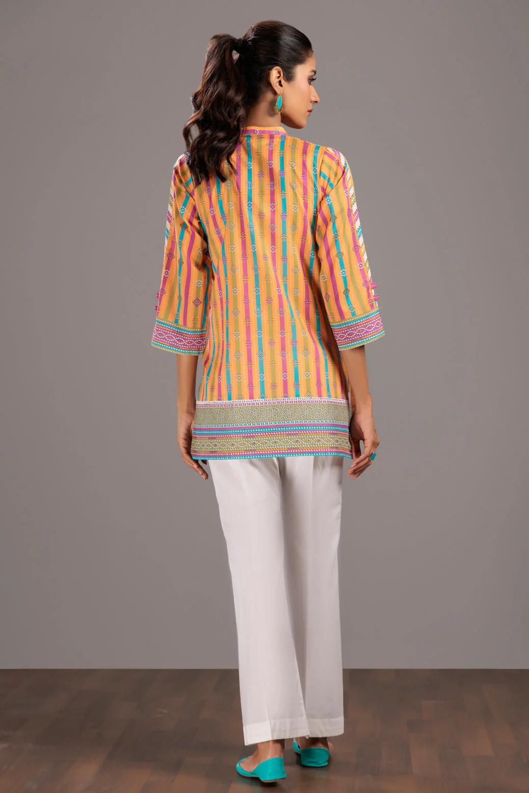 MUSTARD-LAWN-1 PIECE (AAK231P10) - Image 3