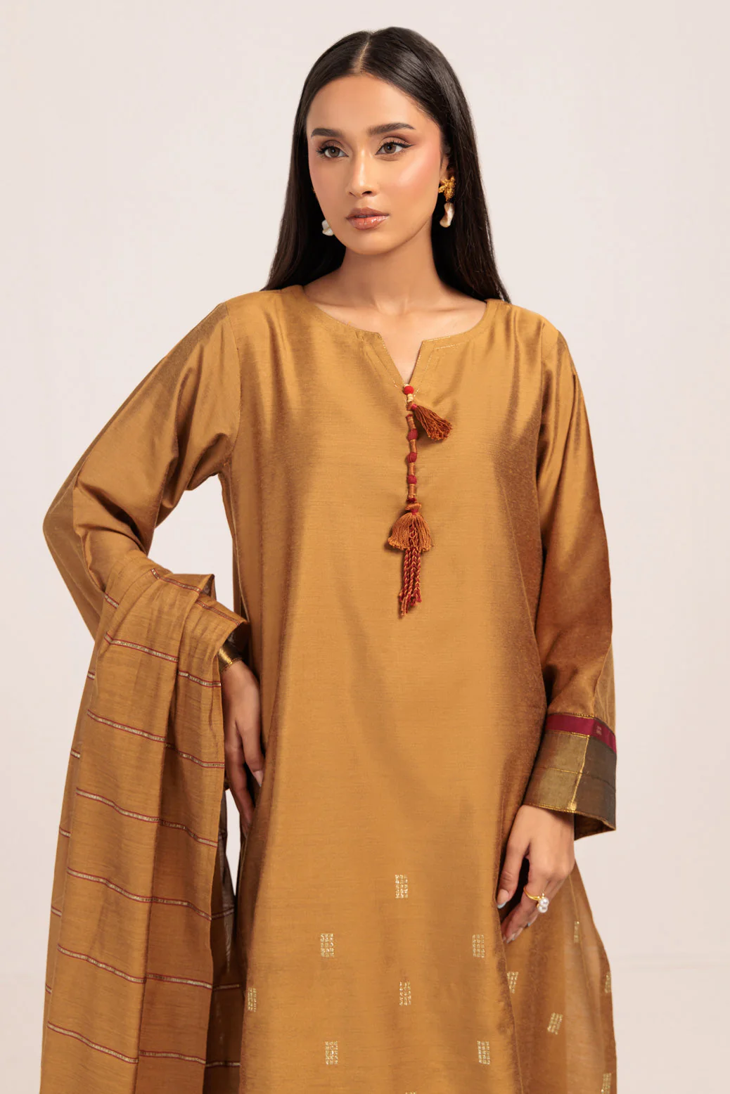 MUSTARD-YARN DYED-3 PIECE (WS5243P11) - Image 4