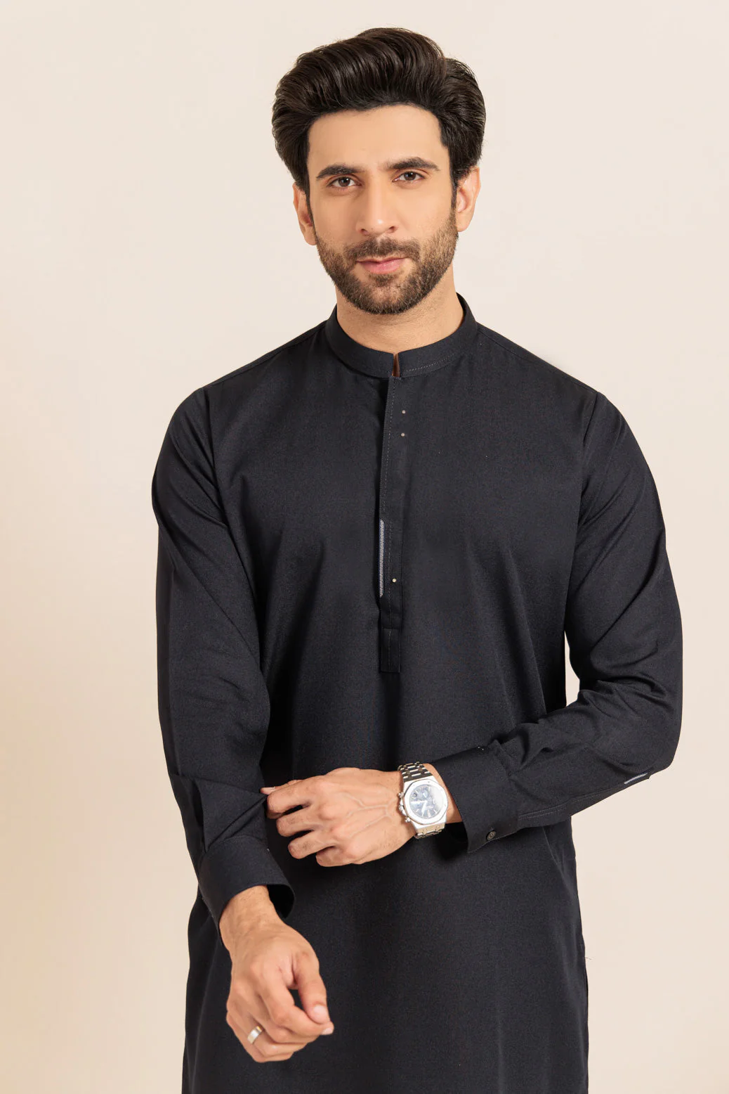 N-BLUE-BLENDED-KURTA SHALWAR - (KSRW24-021) - Image 2