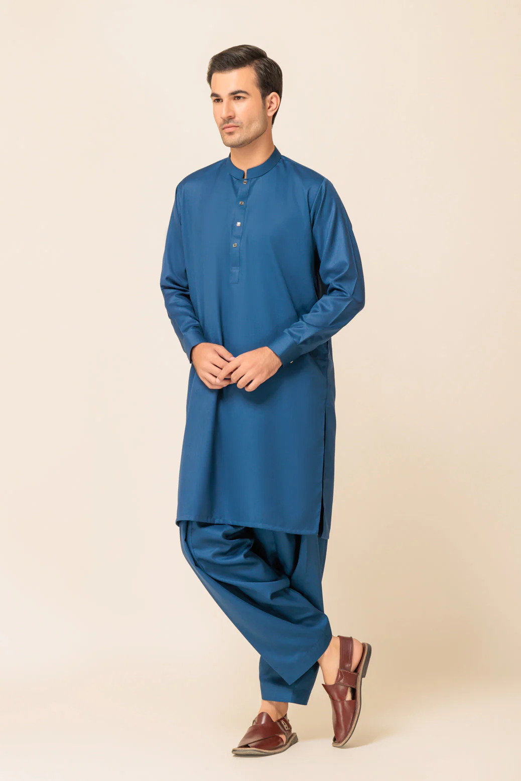 N-BLUE-BLENDED-SHALWAR SUIT - (GSBW23-014) - Image 3