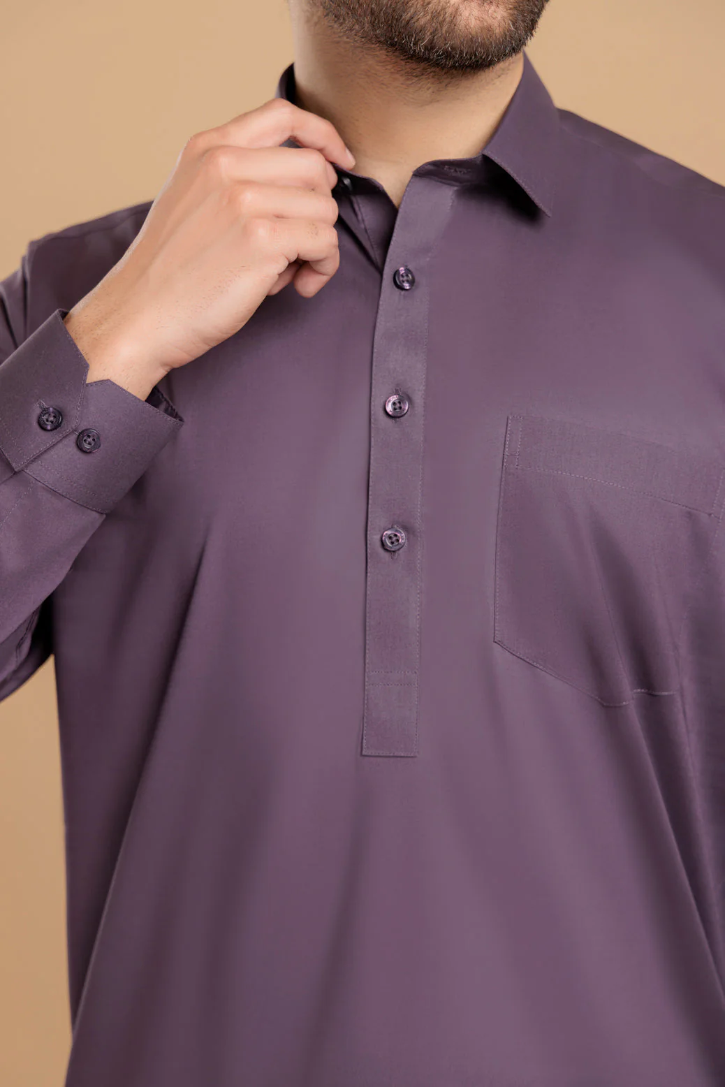 N-BLUE-BLENDED-SHALWAR SUIT- (GSSS23-006) - Image 4