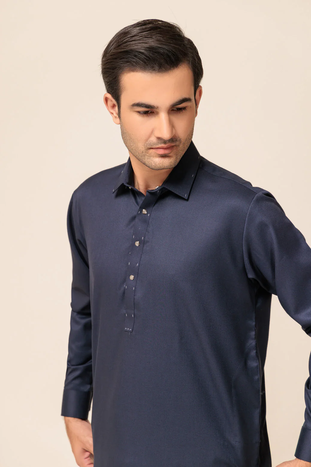 N-BLUE-BLENDED-SHALWAR SUIT - (GSSW23-072) - Image 2