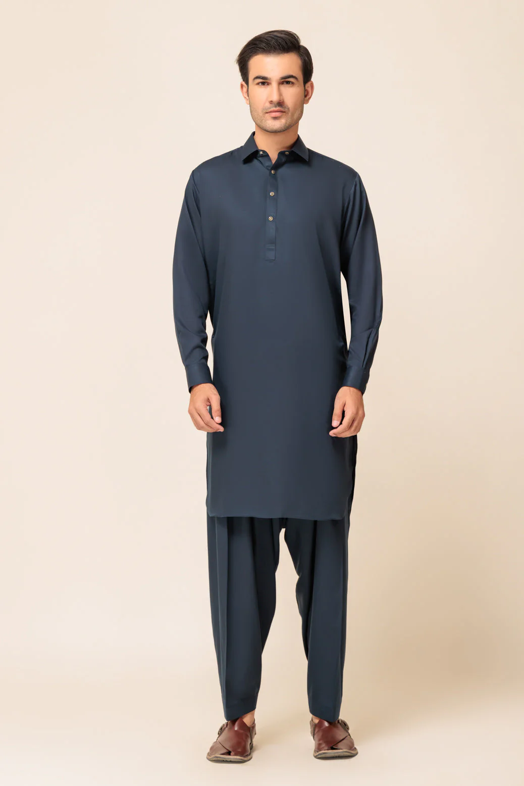 N-BLUE-BLENDED-SHALWAR SUIT - (GSSW23-072) - Image 4