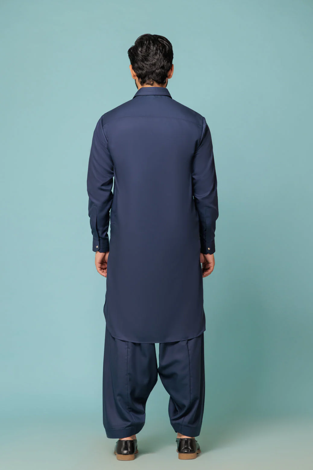 N-BLUE-BLENDED-SHALWAR SUIT - (GSSW23-088) - Image 4