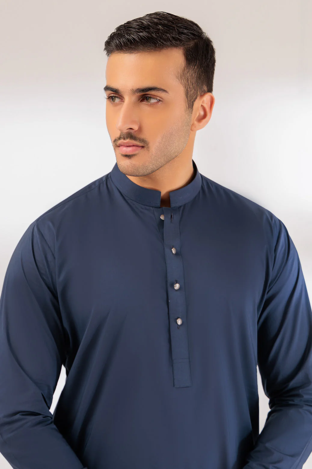 N-BLUE-COTTON-KURTA TROUSER - (KSR24-016) - Image 3