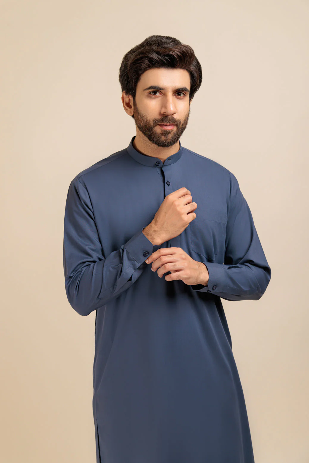 N-GREY-BLENDED-SHALWAR SUIT - (GSBR23-005) - Image 2