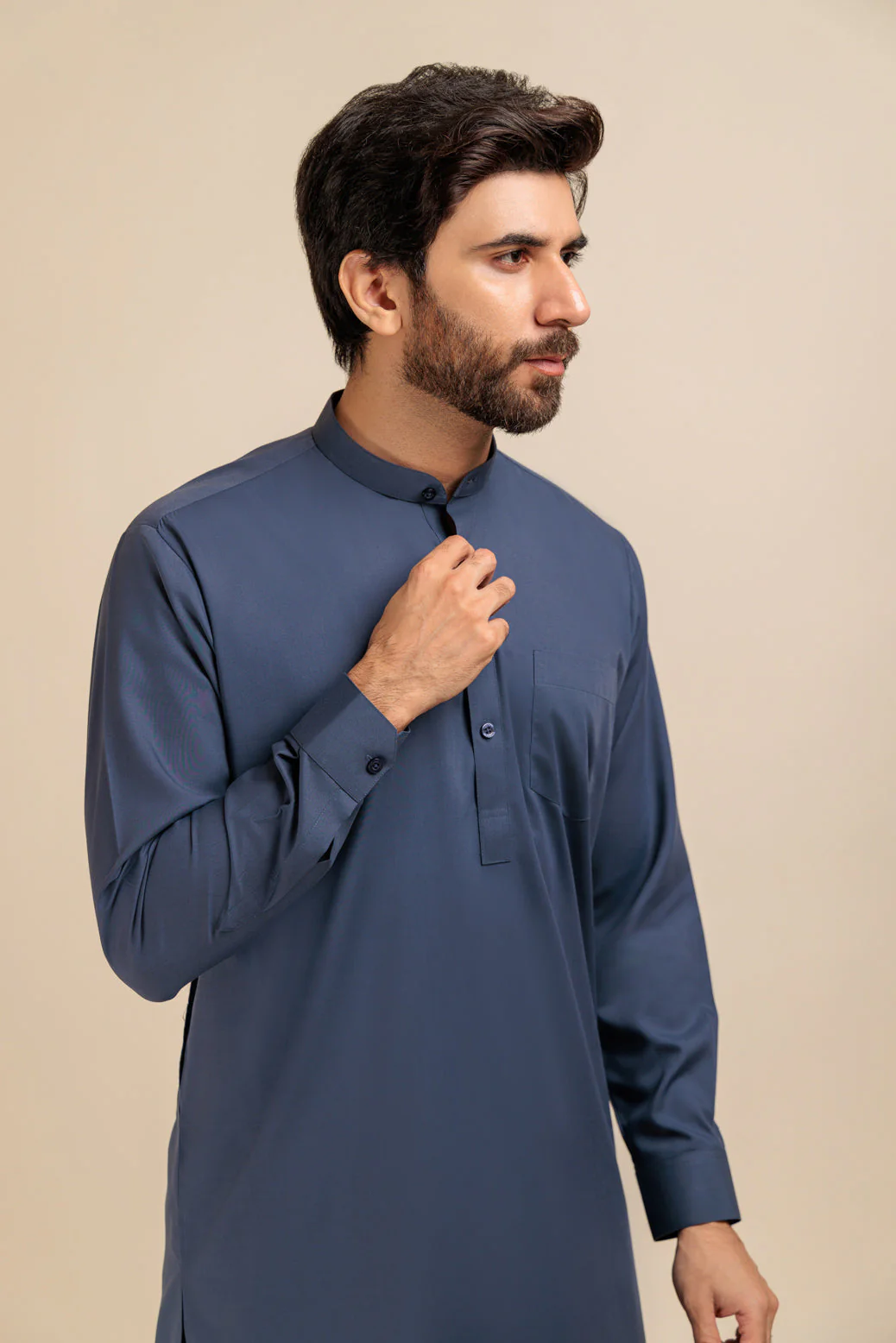 N-GREY-BLENDED-SHALWAR SUIT - (GSBR23-005) - Image 4