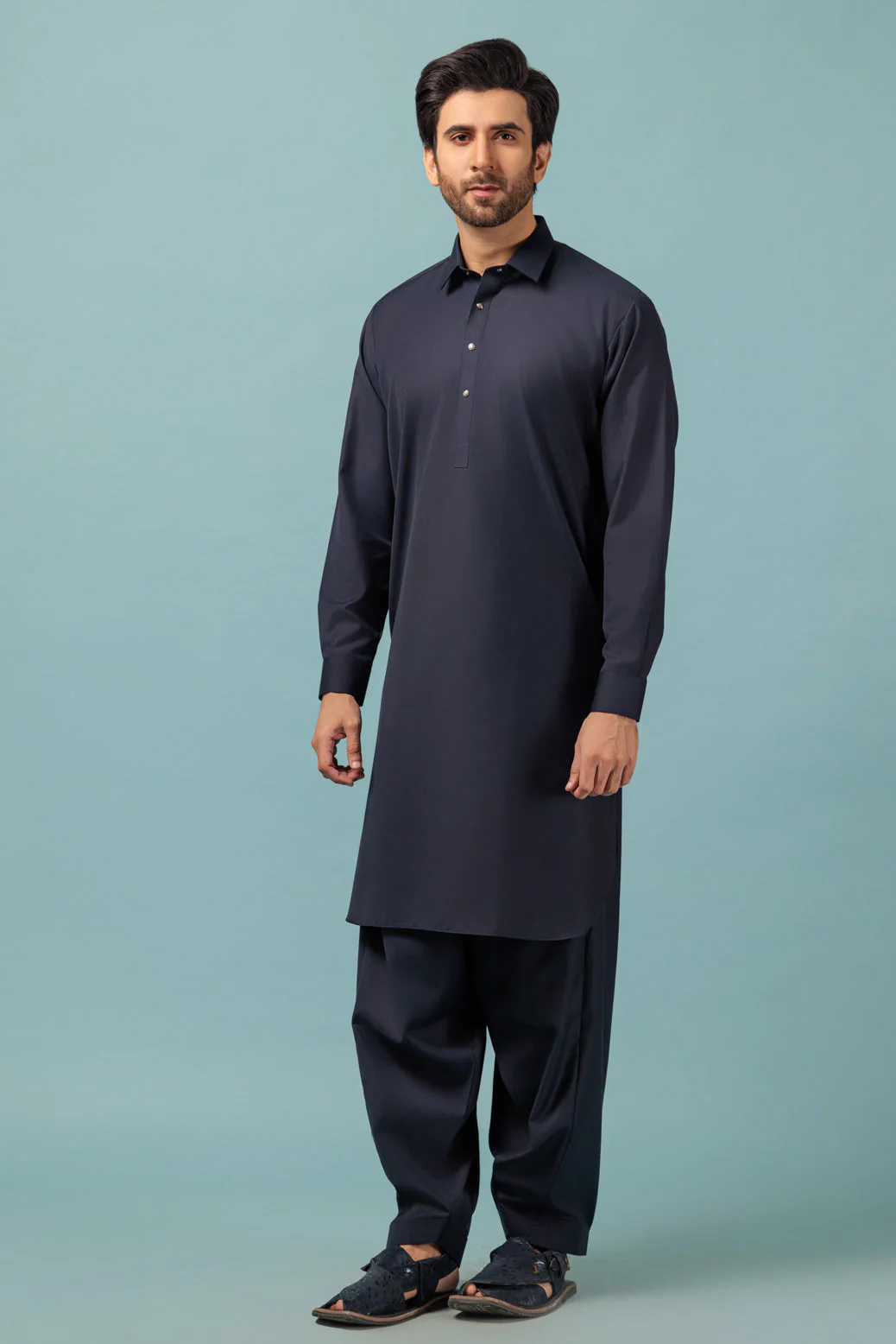 NAVY-BLENDED-SHALWAR SUIT - (GSSW23-026) - Image 3
