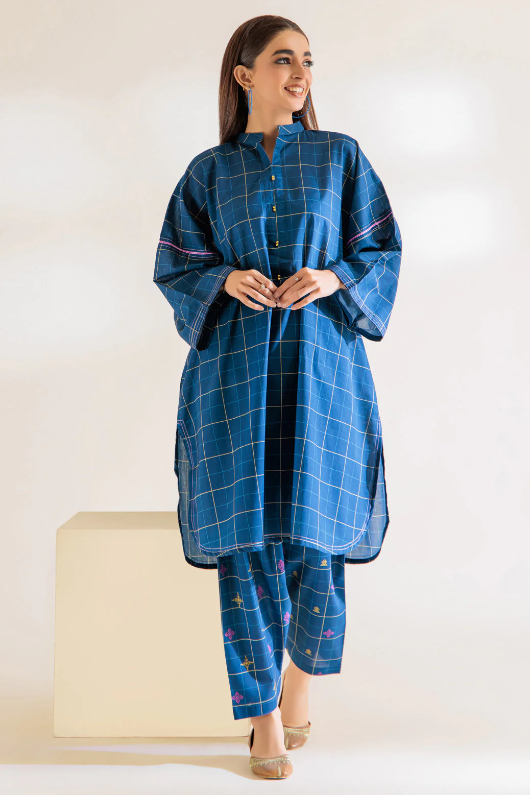 NAVY-CAMBRIC-2 PIECE (PWS3232P03) - Image 3