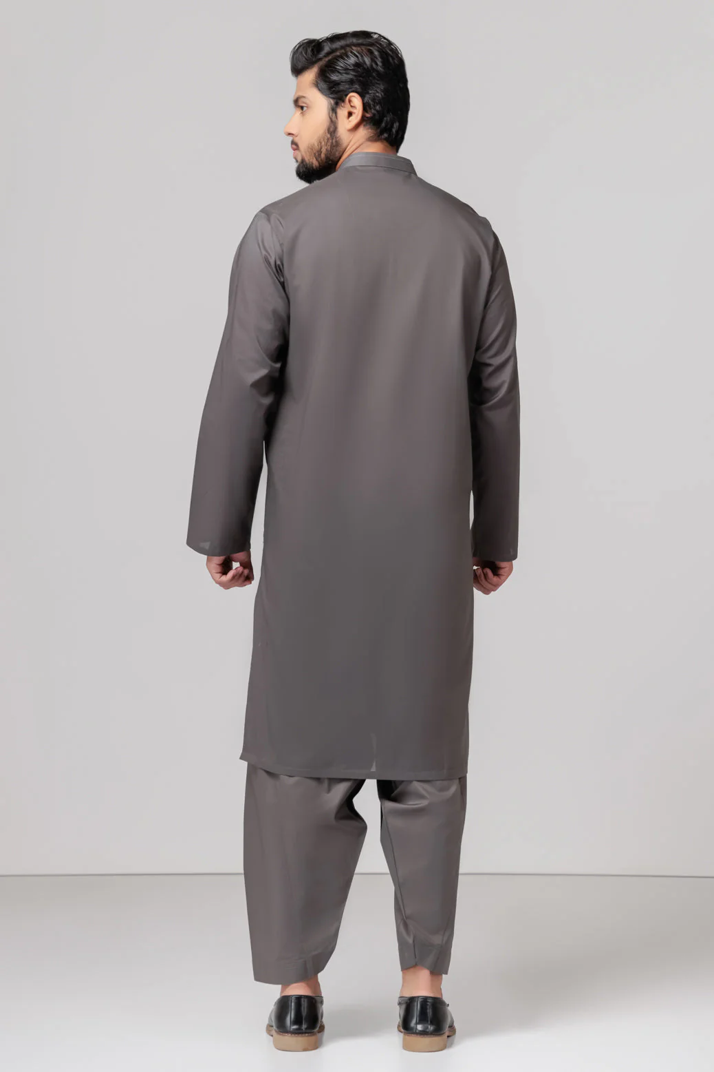 O-GRAY-COTTON-KURTA SHALWAR (KSRS23-045) - Image 4