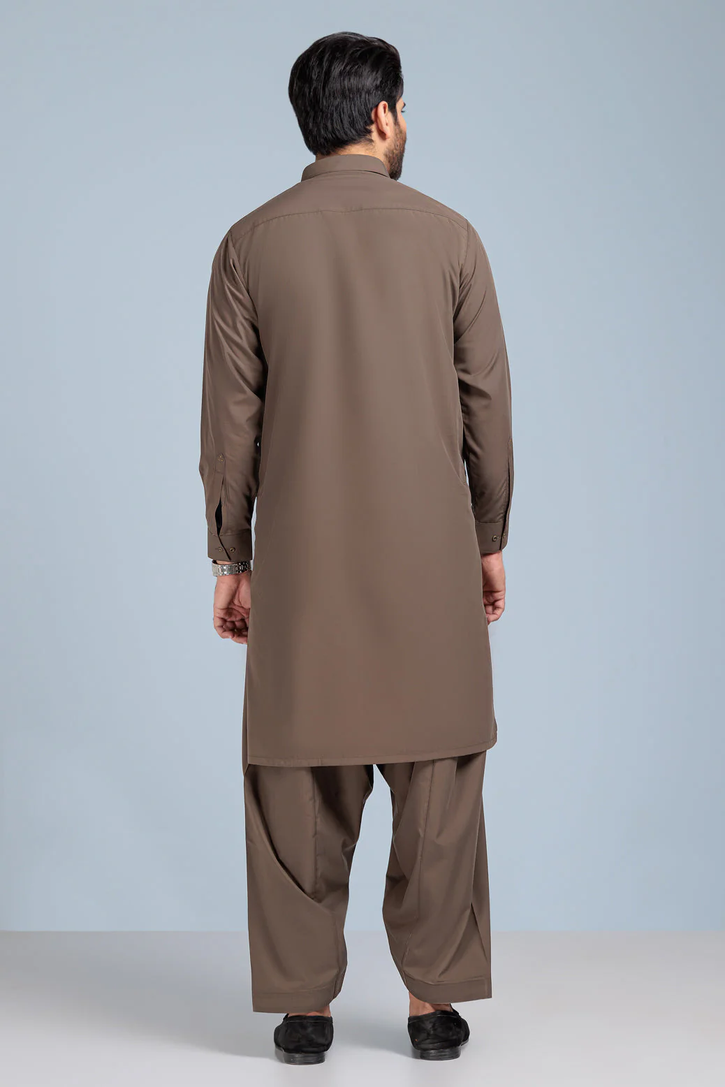 O-GREEN-BLENDED-KURTA SHALWAR (KSRS23-068) - Image 5