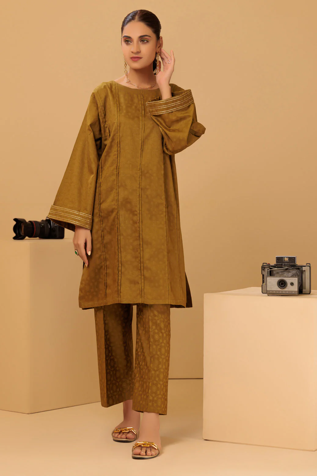 O-GREEN-JACQUARD-2 PIECE (SAS232P20) - Image 2