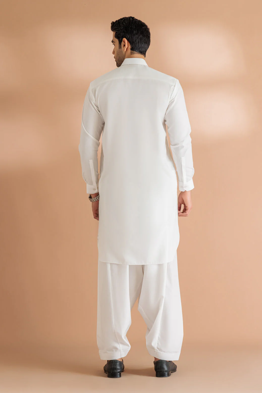 O-WHITE-BLENDED-SHALWAR SUIT - (GSSB23-006) - Image 5