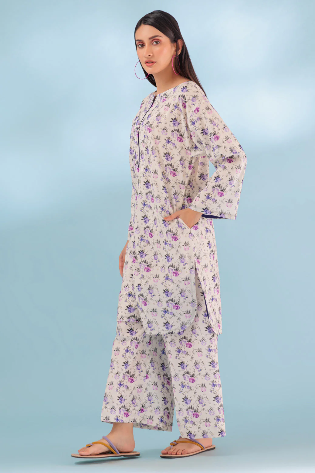 O-WHITE-CAMBRIC-2 PIECE (PWS1232P06) - Image 2