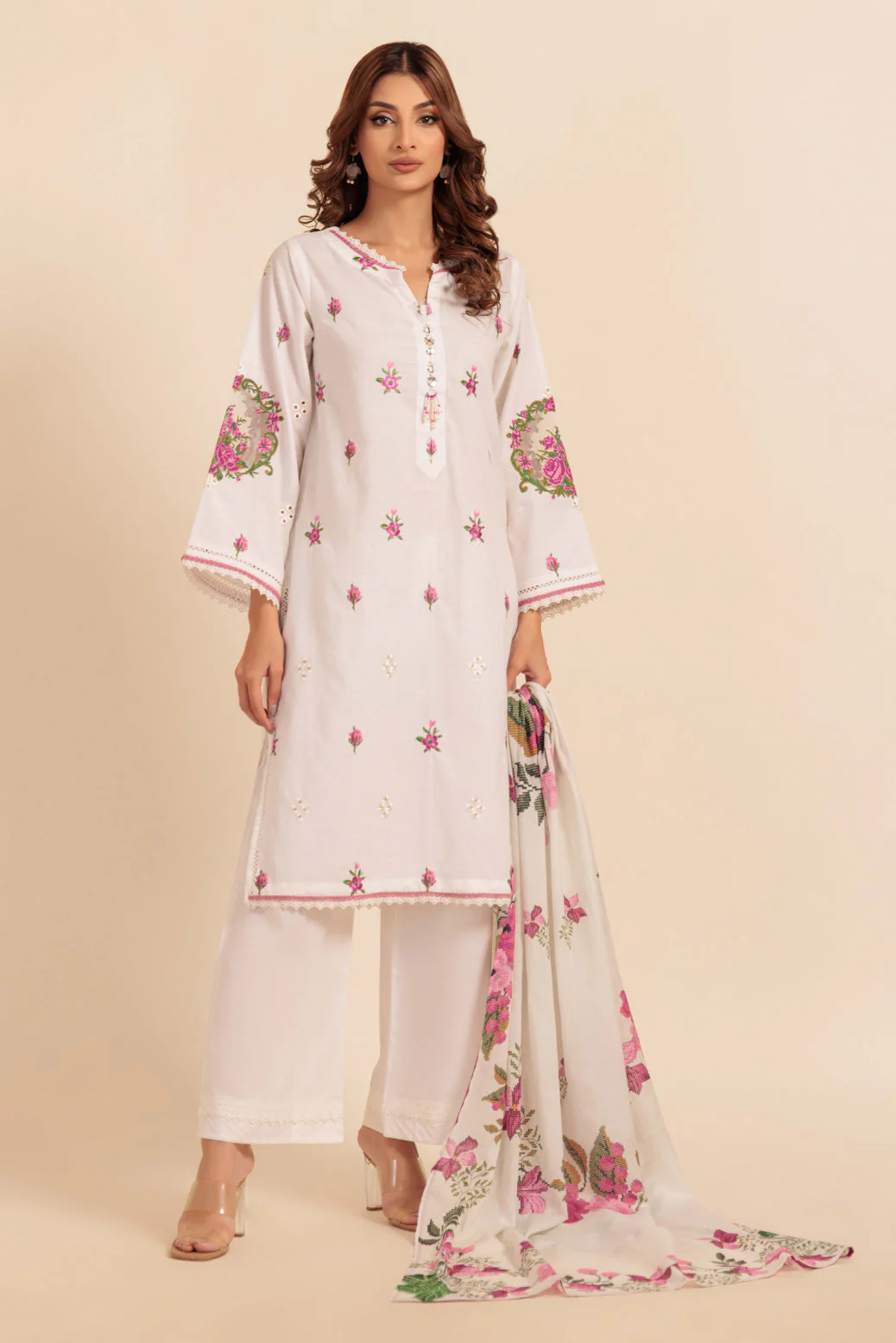 O-WHITE-JACQUARD-3 PIECE (BPS6243P30) - Image 2
