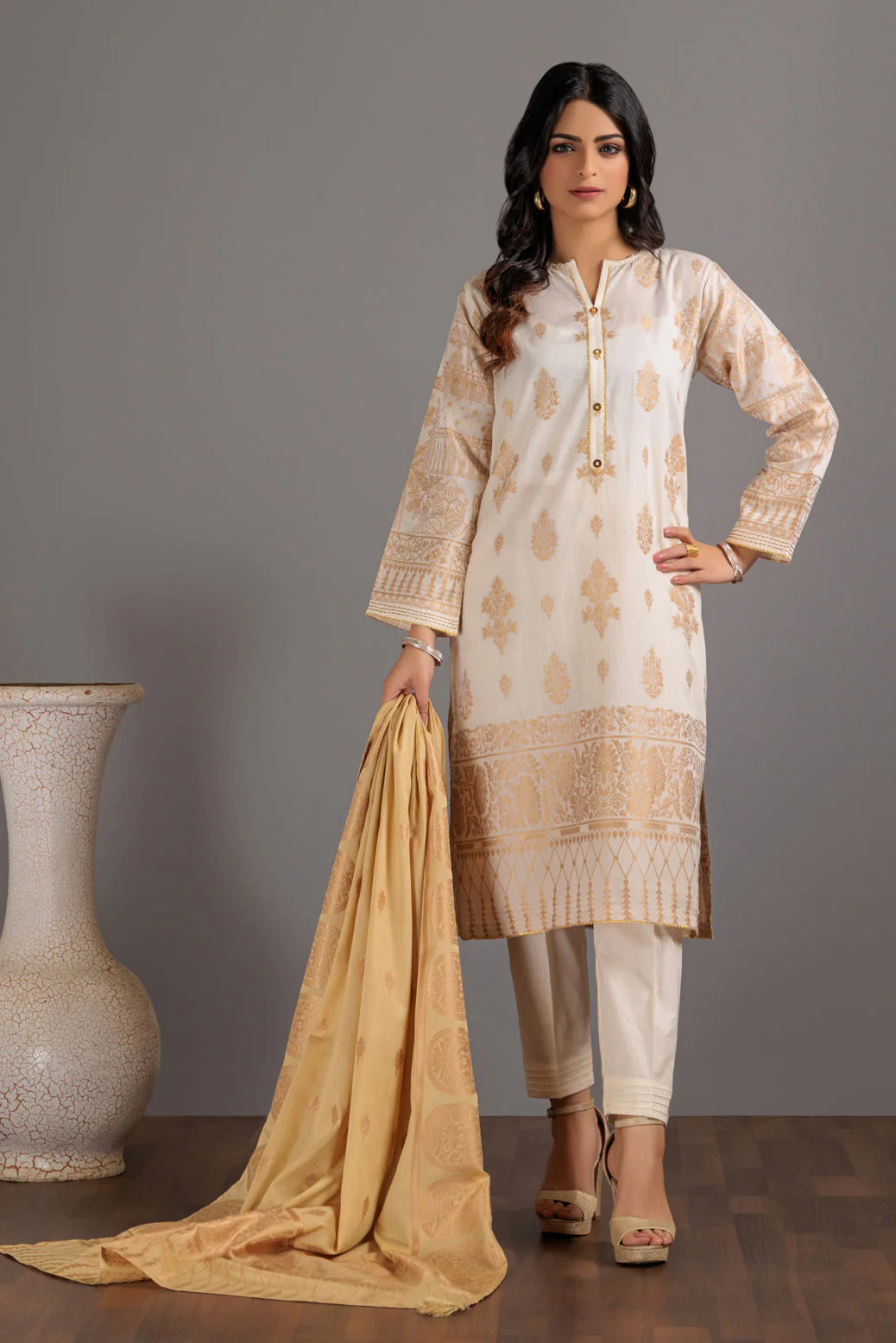 O-WHITE-JACQUARD-3 PIECE (JAS233P10) - Image 3