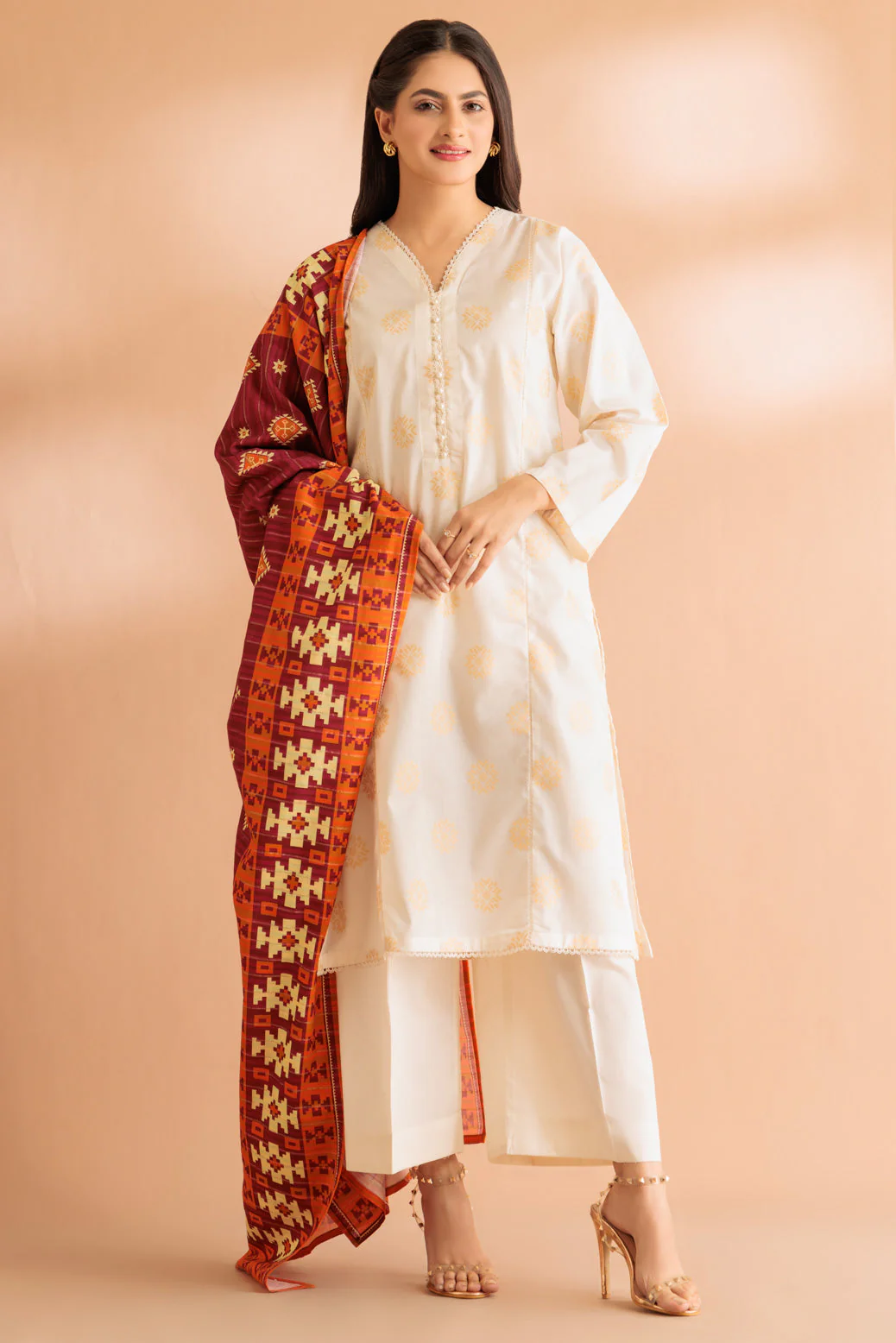 O-WHITE-JACQUARD-3 PIECE (SS2243P25) - Image 2