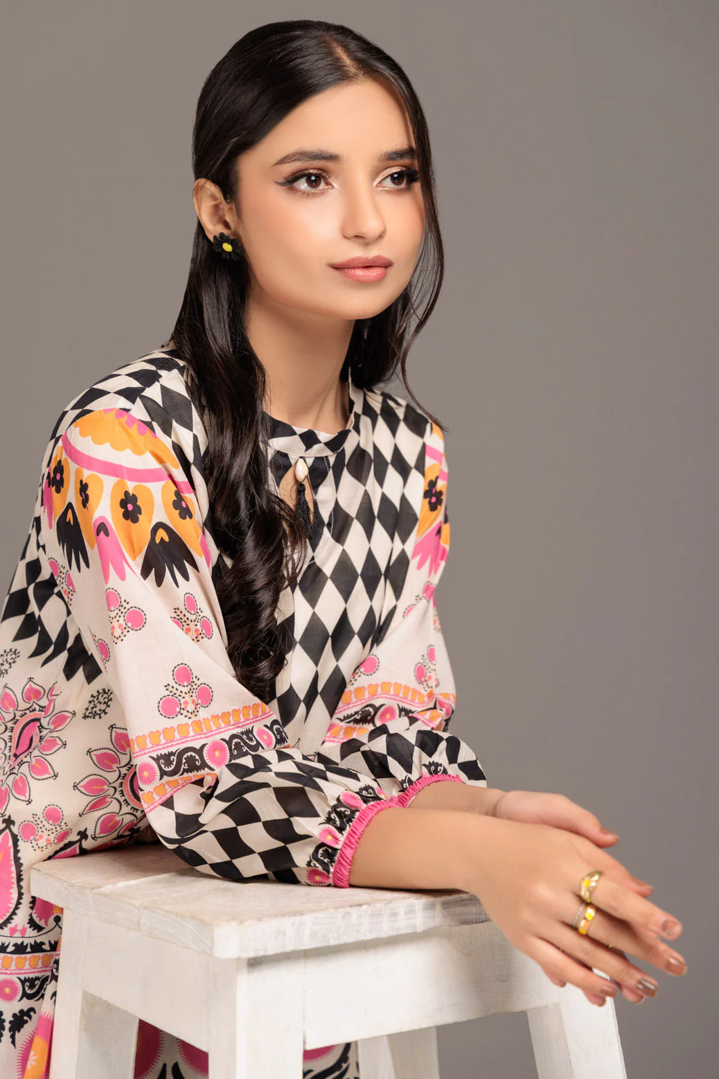 O-WHITE-LAWN-1 PIECE (SAK231P04) - Image 2