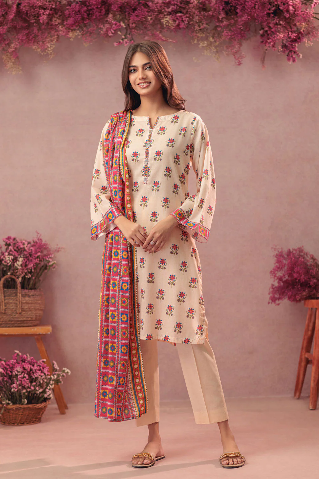 O-WHITE-LAWN-3 PIECE (BPS1243P10) - Image 3