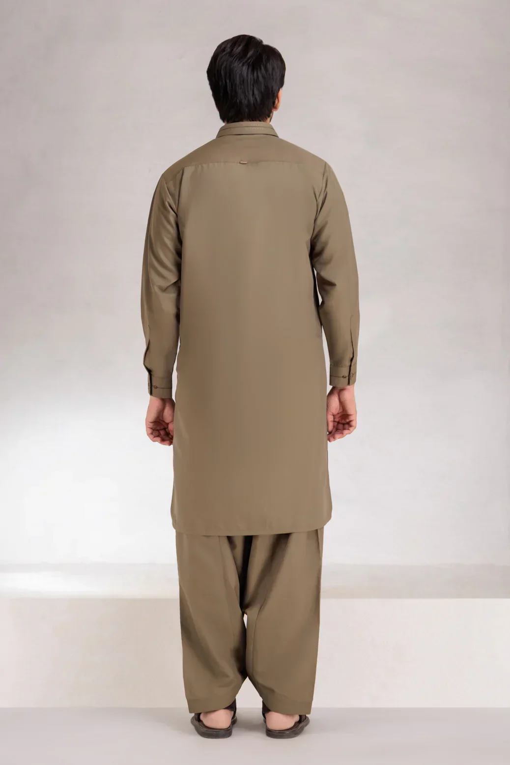 OLIVE-BLENDED-KURTA SHALWAR  (KSRS23-016) - Image 5