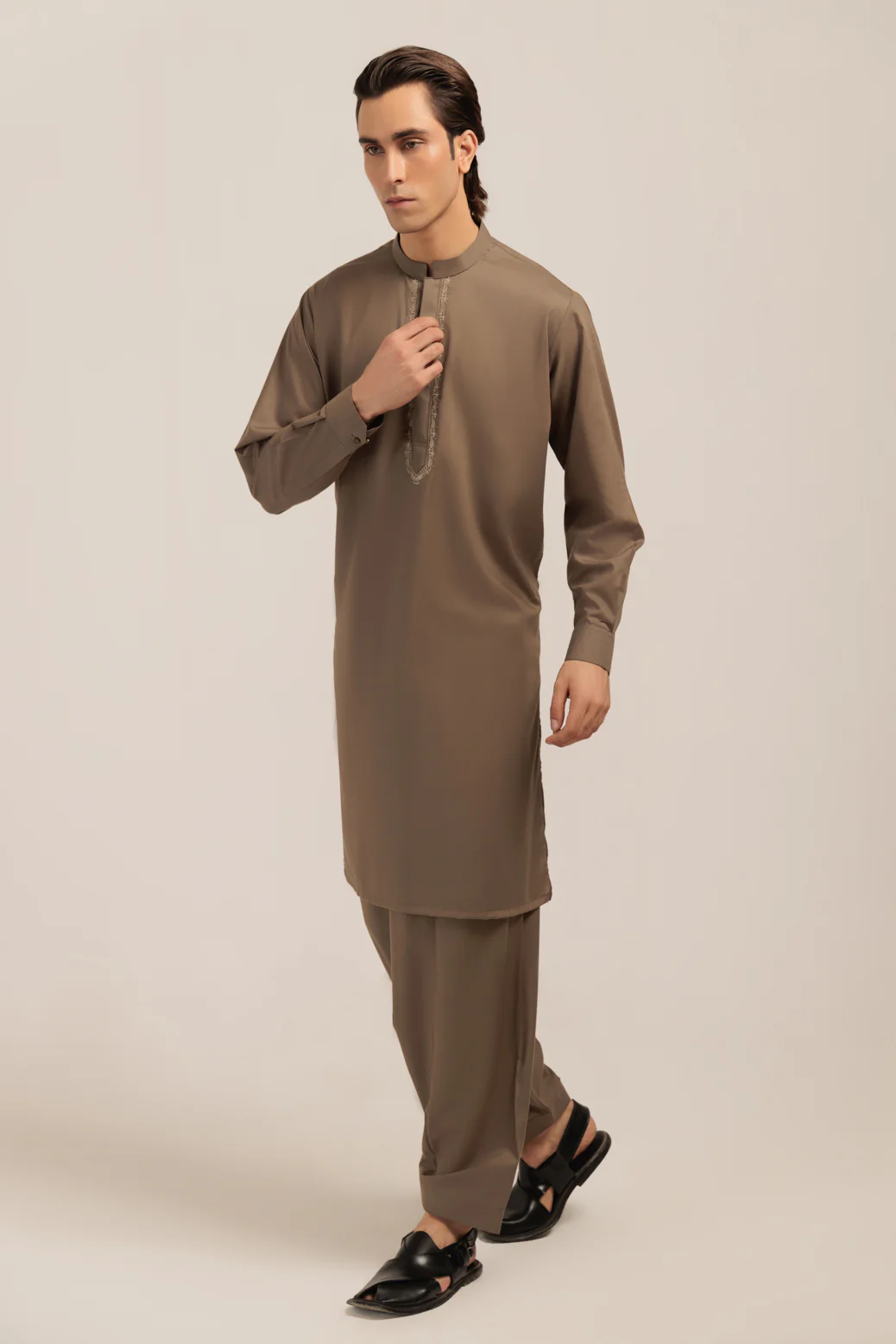 OLIVE-BLENDED-KURTA SHALWAR - (KSRW24-012) - Image 5