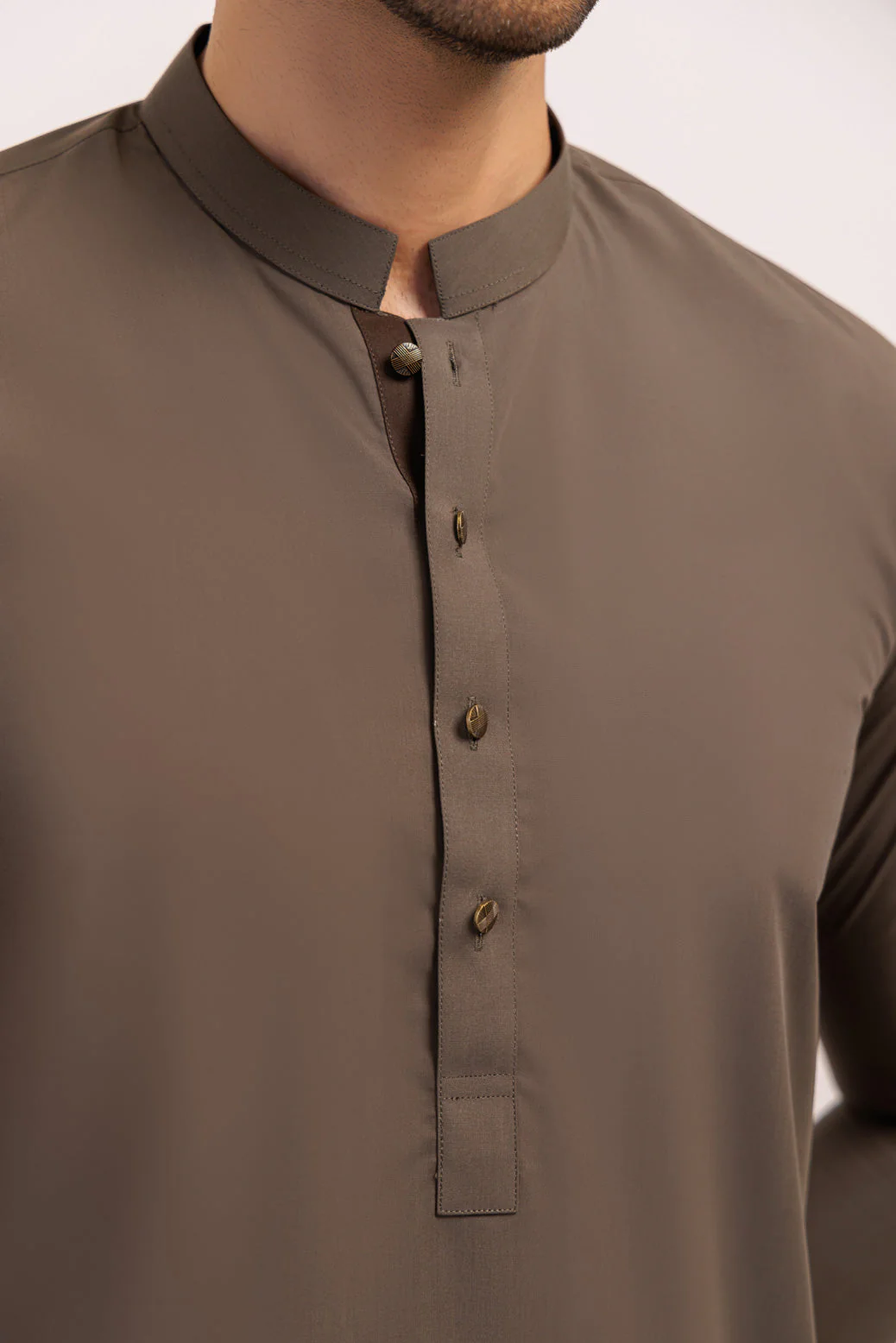 OLIVE-BLENDED-KURTA TROUSER - (KSS24-026) - Image 4