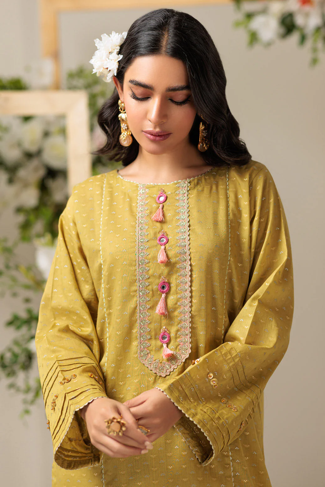 OLIVE-JACQUARD-2 PIECE (SAS232P45) - Image 5