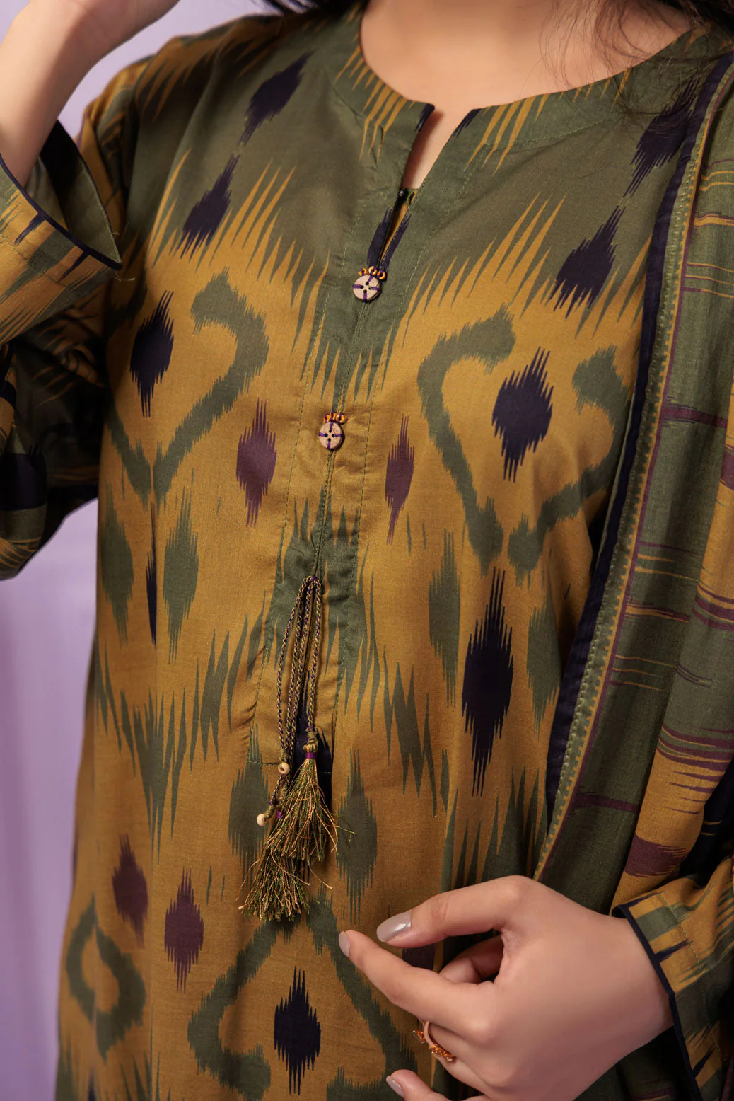 OLIVE-LAWN-3 PIECE (2S24B3P420) - Image 4