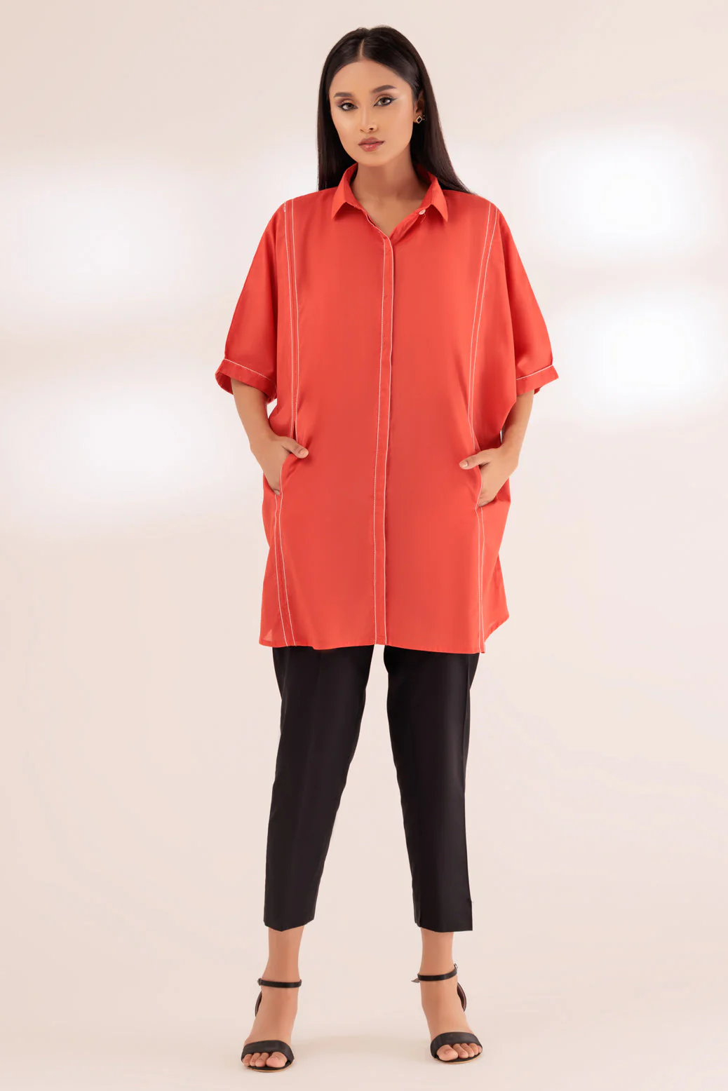 ORANGE-CAMBRIC-1 PIECE (SAK231P44) - Image 2