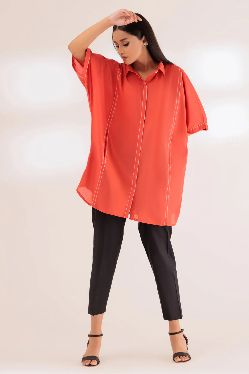 ORANGE-CAMBRIC-1 PIECE (SAK231P44) - Image 3