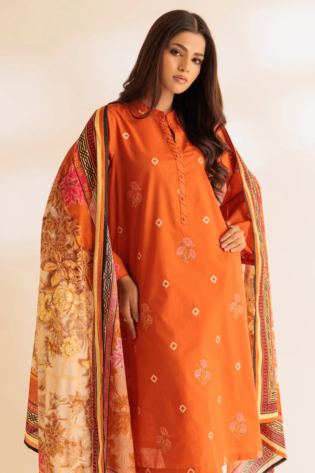 ORANGE-CAMBRIC-3 PIECE (SS2243P33) - Image 2