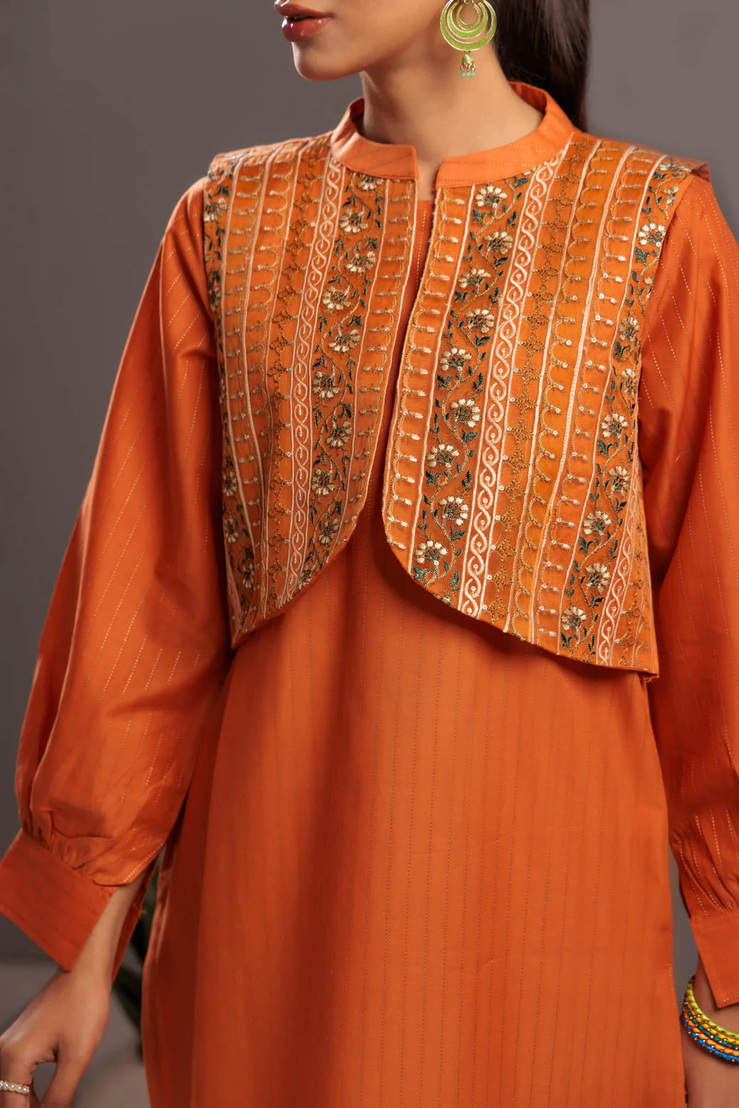 ORANGE-DOBBY-2 PIECE (SSS232P23) - Image 4