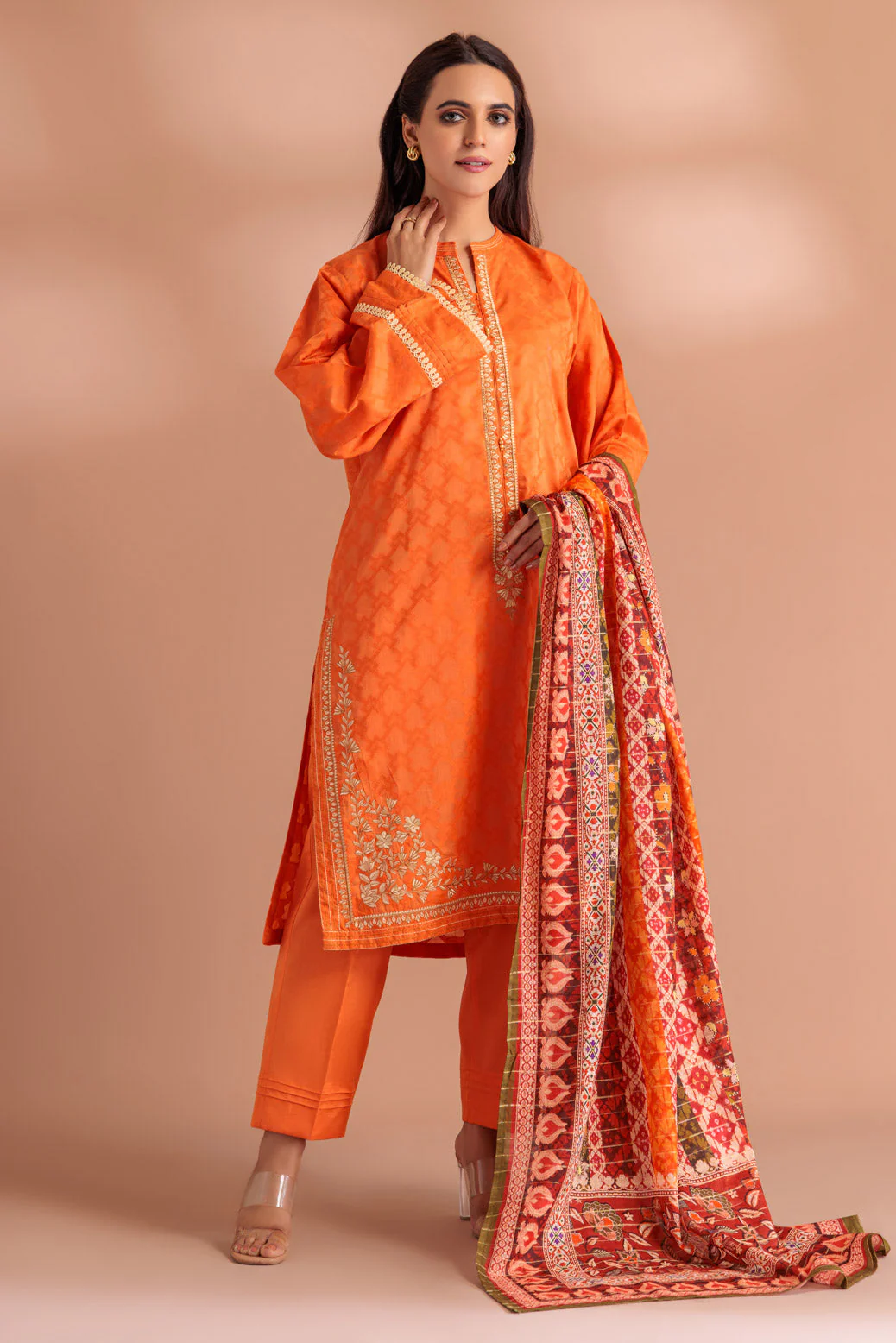 ORANGE-DYED BROSHIA-3 PIECE (SS6243P03) - Image 3