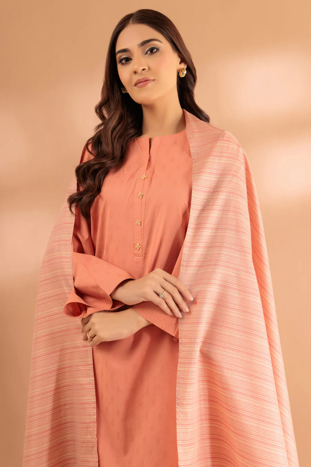 ORANGE-JACQUARD-3 PIECE (SS2243P109) - Image 3