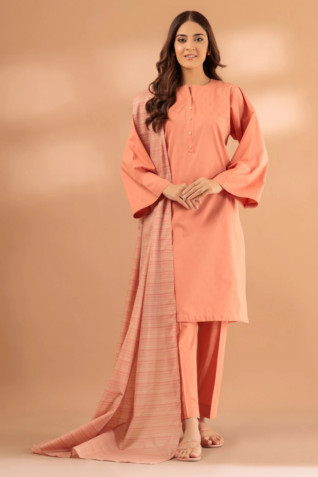 ORANGE-JACQUARD-3 PIECE (SS2243P109) - Image 4