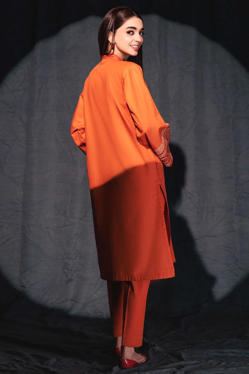 ORANGE-KHADDAR-2 PIECE (WS6232P17) - Image 5