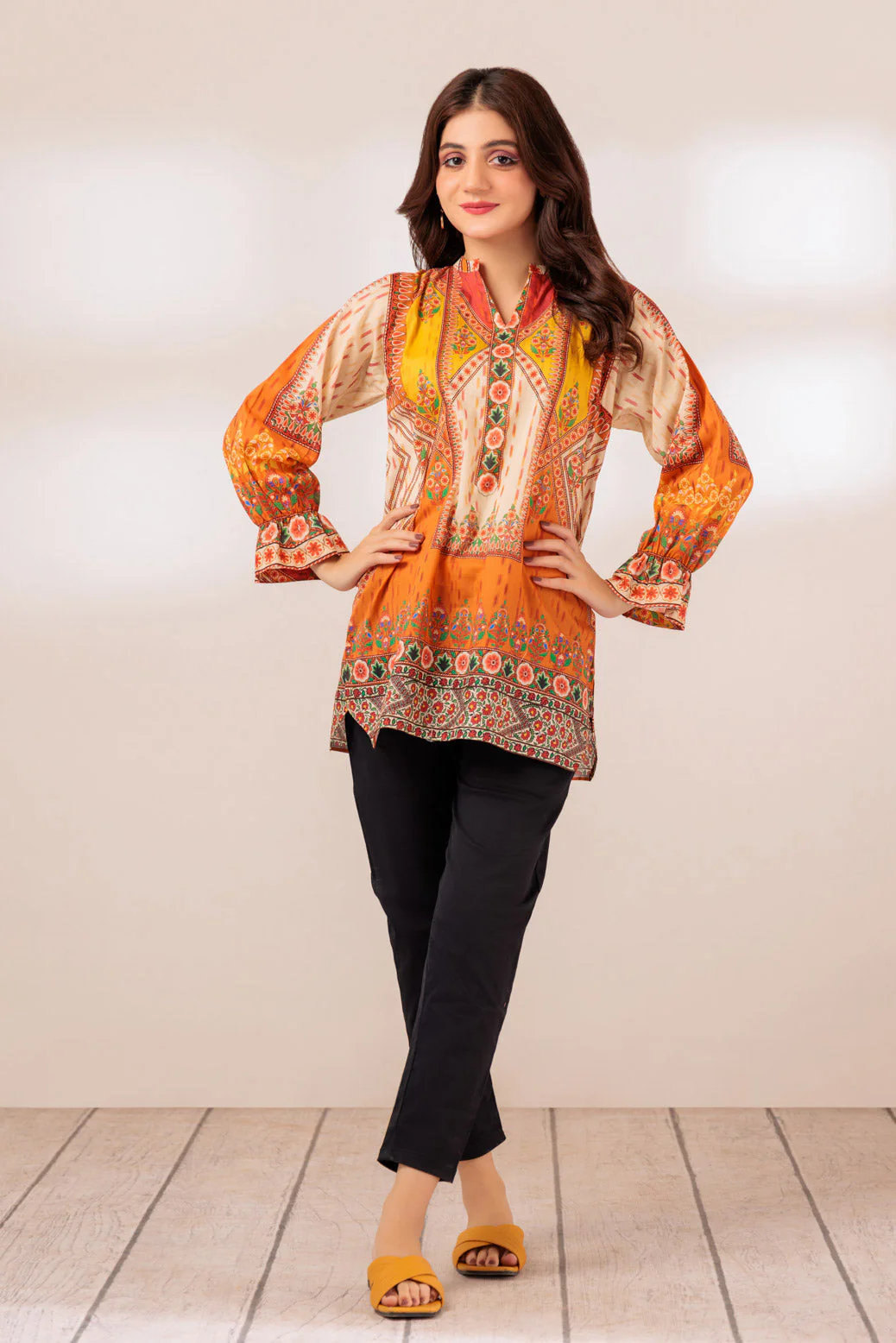 ORANGE-LAWN-1 PIECE (SAK231P23) - Image 2