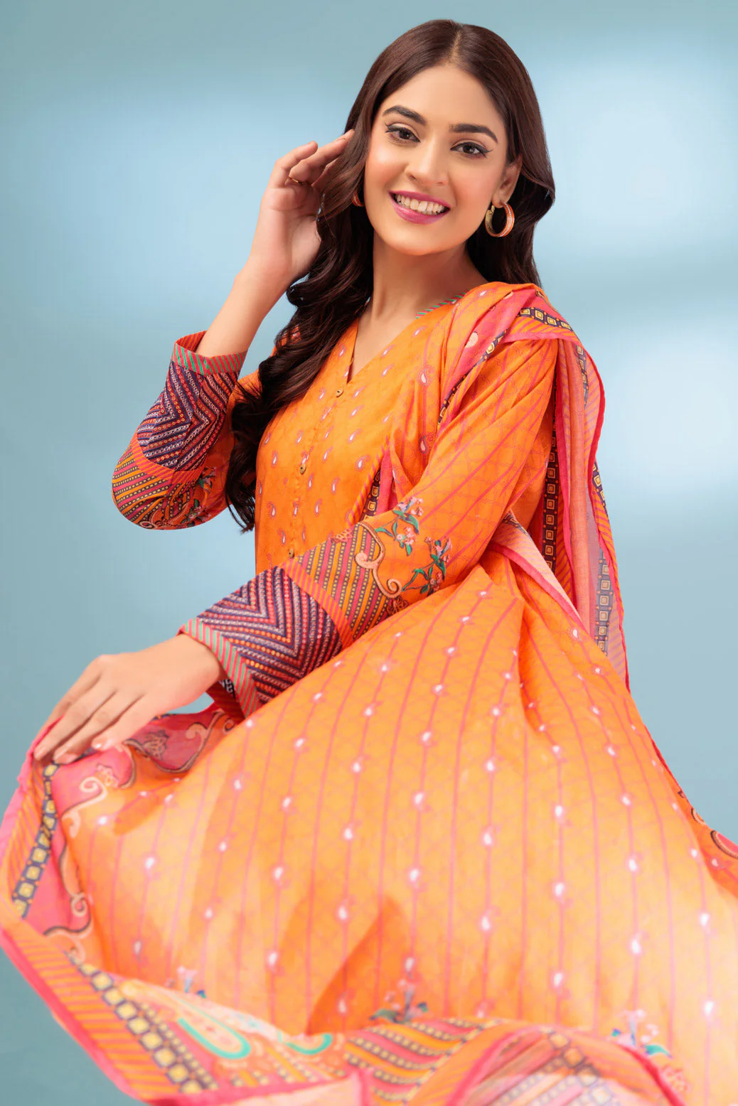 ORANGE-LAWN-2 PIECE (BSAS232P04) - Image 2